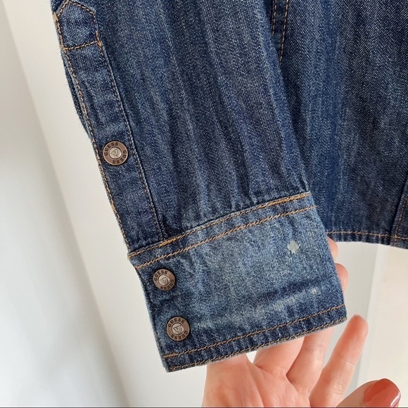 Vintage Guess Denim Button Down Long Sleeve Shirt - Picture 3 of 4